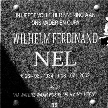 NEL Wilhelm Ferdinand 1934-2002