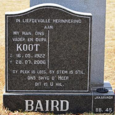 BAIRD Koot 1922-2006