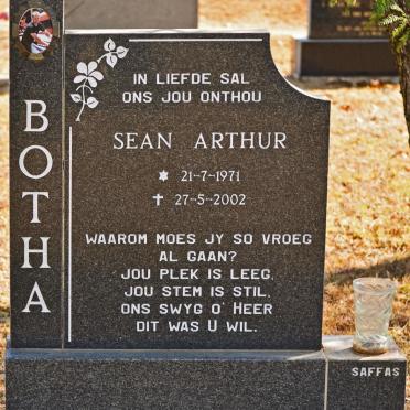 BOTHA Sean Arthur 1971-2002