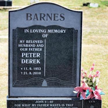 BARNES Peter Derek 1953-2010