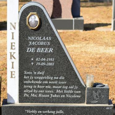 BEER Nicolaas Jacobus, de 1981-2001