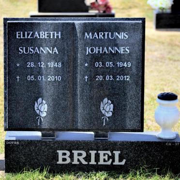BRIEL Martunis Johannes 1949-2012 &amp; Elizabeth Susanna 1948-2010