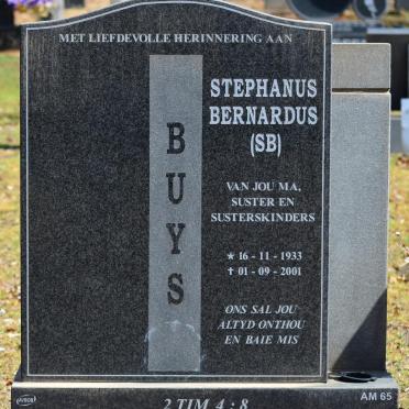 BUYS Stephanus Bernardus 1933-2001