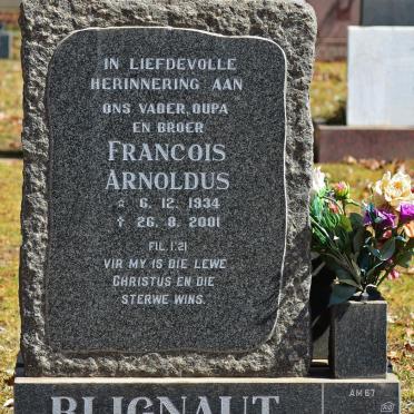 BLIGNAUT Francois Arnoldus 1934-2001