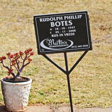 BOTES Rudolph Phillip 1947-2008