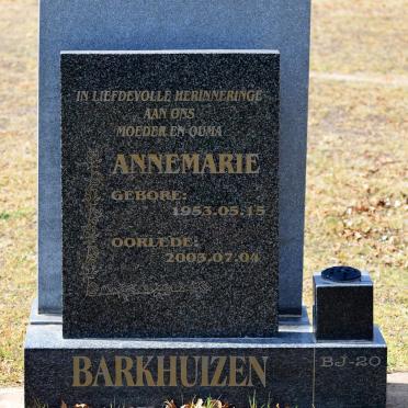 BARKHUIZEN Annemarie 1953-2003