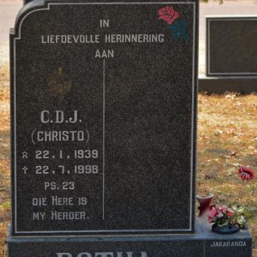 BOTHA C.D.J. 1939-1998