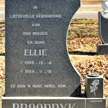 BROODRYK Ellie 1906-1994