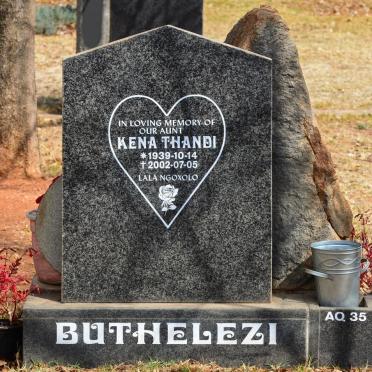 BUTHELEZI Kena Thandi 1939-2002