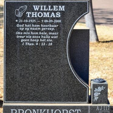 BRONKHORST Willem Thomas 1925-2000