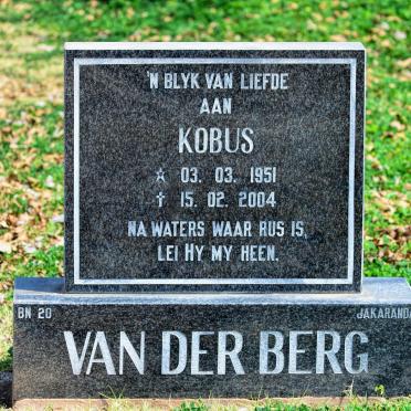 BERG Kobus, van der 1951-2004