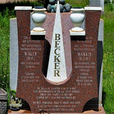 BECKER W.H. 1934- &amp; M.S.M. 1942-2001