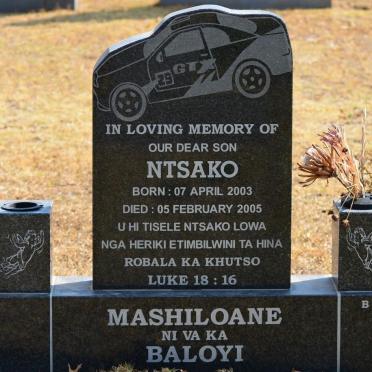 BALOYI Ntsako, Mashiloane 2003-2005