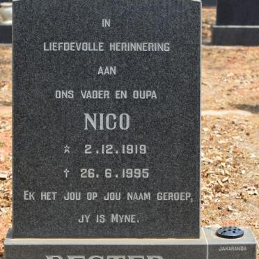 BESTER Nico 1919-1995