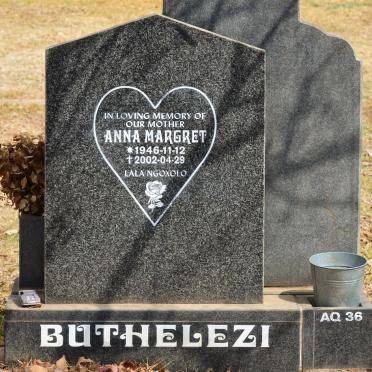 BUTHELEZI Anna Margret 1946-2002