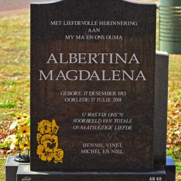 COETZEE Albertina Magdalena 1913-2001