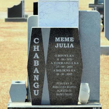 CHABANGU Meme Julia 1970-2005