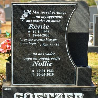 COETZER Nollie 1933-2010 &amp; Rénie 1936-2000