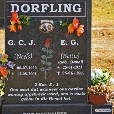 DORFLING G.C.J. 1920-2001 &amp; E.G. DAVEL 1923-2007