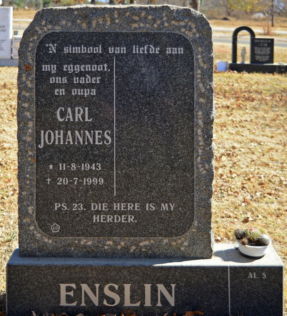 ENSLIN Carl Johannes 1943-1999