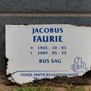 FAURIE Jacobus 1965-2009