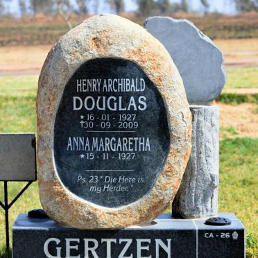 GERTZEN Henry Archibald Douglas 1927-2009 &amp; Anna Margaretha 1927-