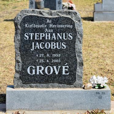 GROVÉ Stephanus Jacobus 1952-2003