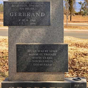 GROBLER Gerbrand 1962-1994