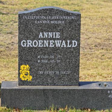 GROENEWALD Annie 1936-2008