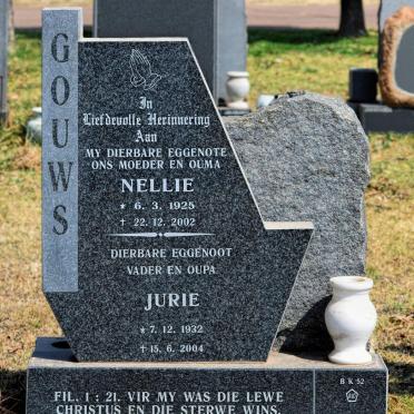 GOUWS Jurie 1932-2004 &amp; Nellie 1925-2002