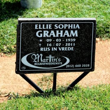 GRAHAM Ellie Sophia 1939-2011