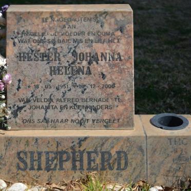 SHEPHERD Hester Johanna Helena 1951-2000