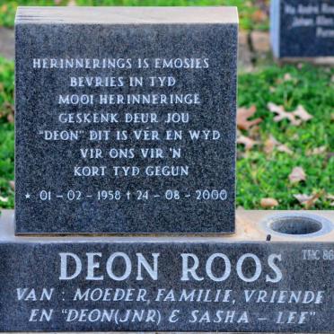 ROOS Deon 1958-2000
