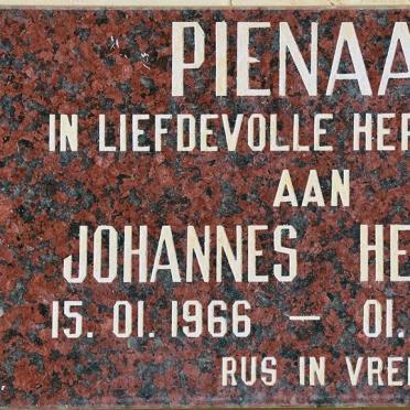 PIENAAR Johannes Hendrik 1966-2007