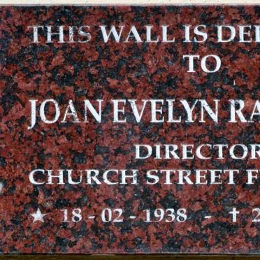 RATCLIFFE Joan Evelyn 1938-1995
