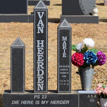 HEERDEN Marie, van 1945-1999