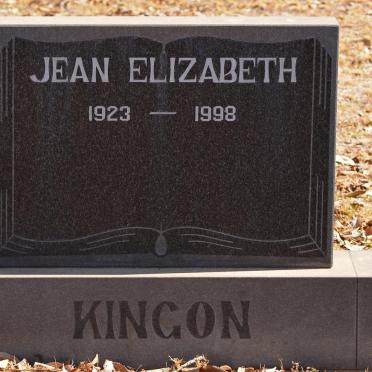 KINGON Jean Elizabeth 1923-1998