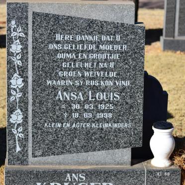 KRUGER Ansa Louis 1925-1998