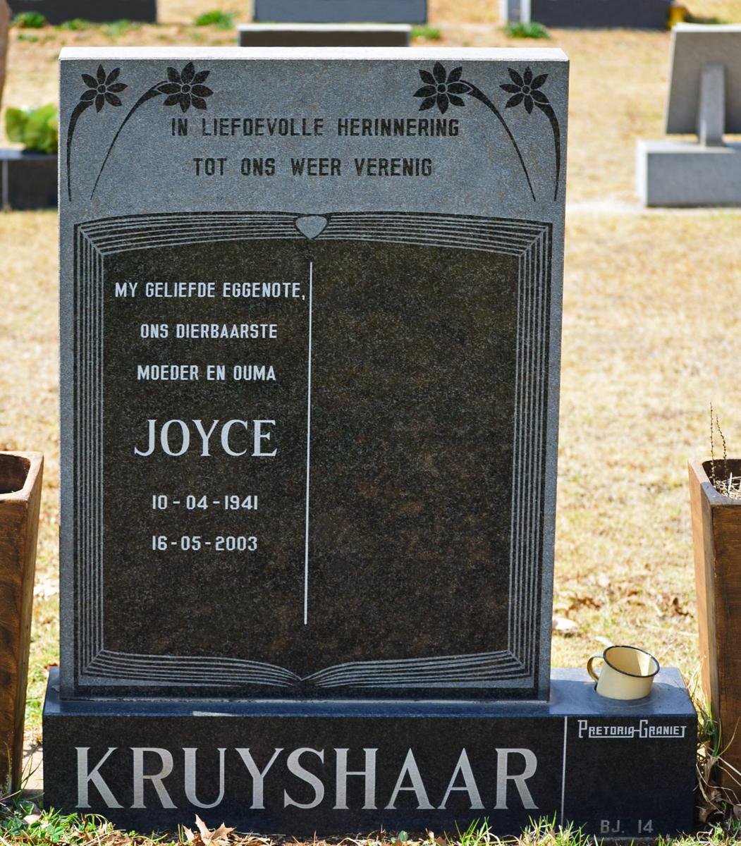 KRUYSHAAR Joyce 1941-2003