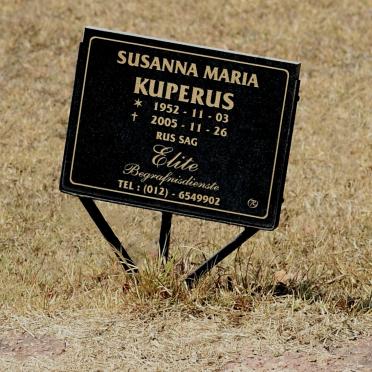 KUPERUS Susanna Maria 1952-2005