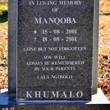 KHUMALO Manqoba 2001-2001