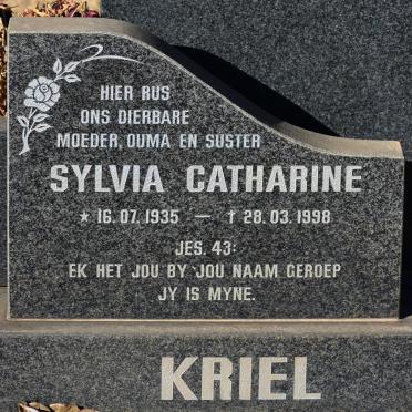 KRIEL Sylvia Catharine 1935-1998