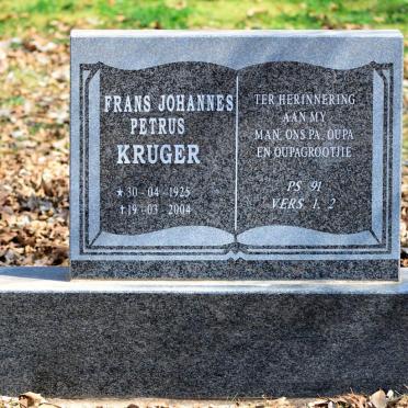 KRUGER Frans Johannes Petrus 1925-2004