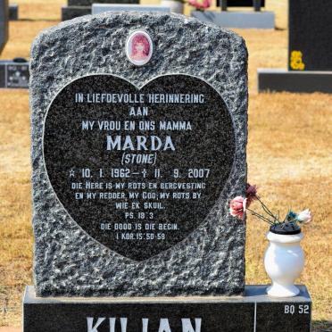 KILIAN Marda nee STONE 1962-2007
