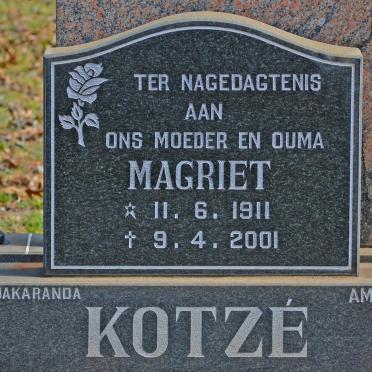 KOTZÉ Magriet 1911-2001