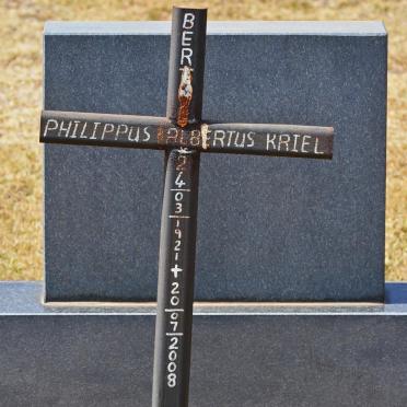 KRIEL Philippus Albertus 1921-2008