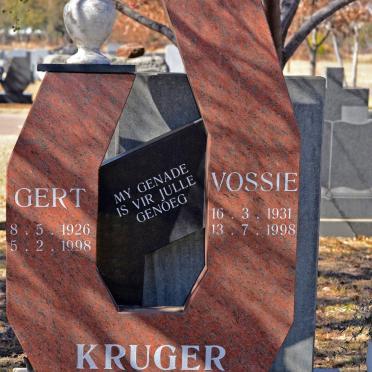 KRUGER Gert 1926-1998 :: KRUGER Vossie 1931-1998