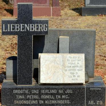 LIEBENBERG Grootie ?-1996