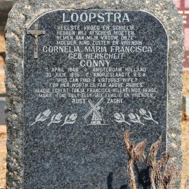 LOOPSTRA Cornelia Maria Francisca nee HERSCHEIT 1946-1995