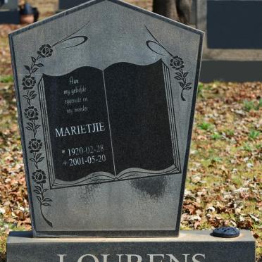 LOURENS Marietjie 1920-2001